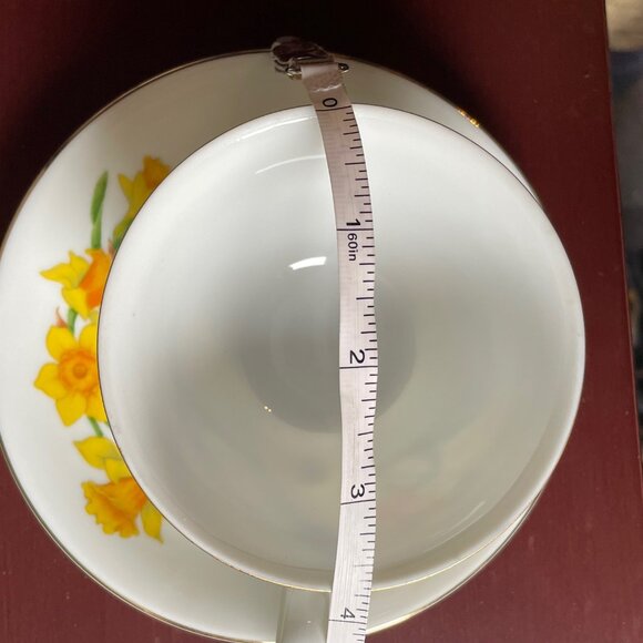 Vintage Avon 1991 Blossoms of the Month March "Jonquil" Teacup Saucer - Picture 6 of 8